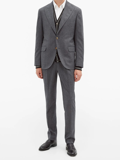 Brunello Cucinelli Single-breasted wool suit outlook