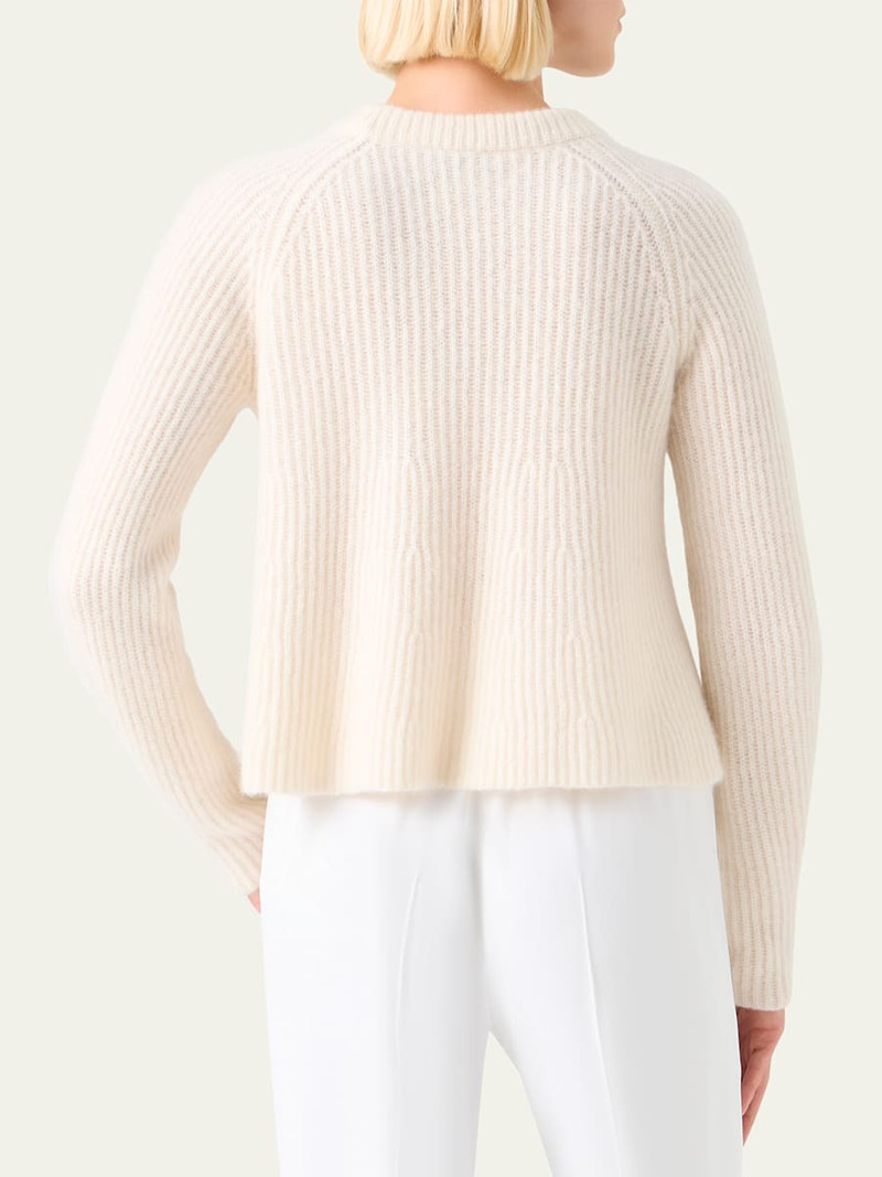Cashmere and Silk Raglan Crewneck Sweater 3