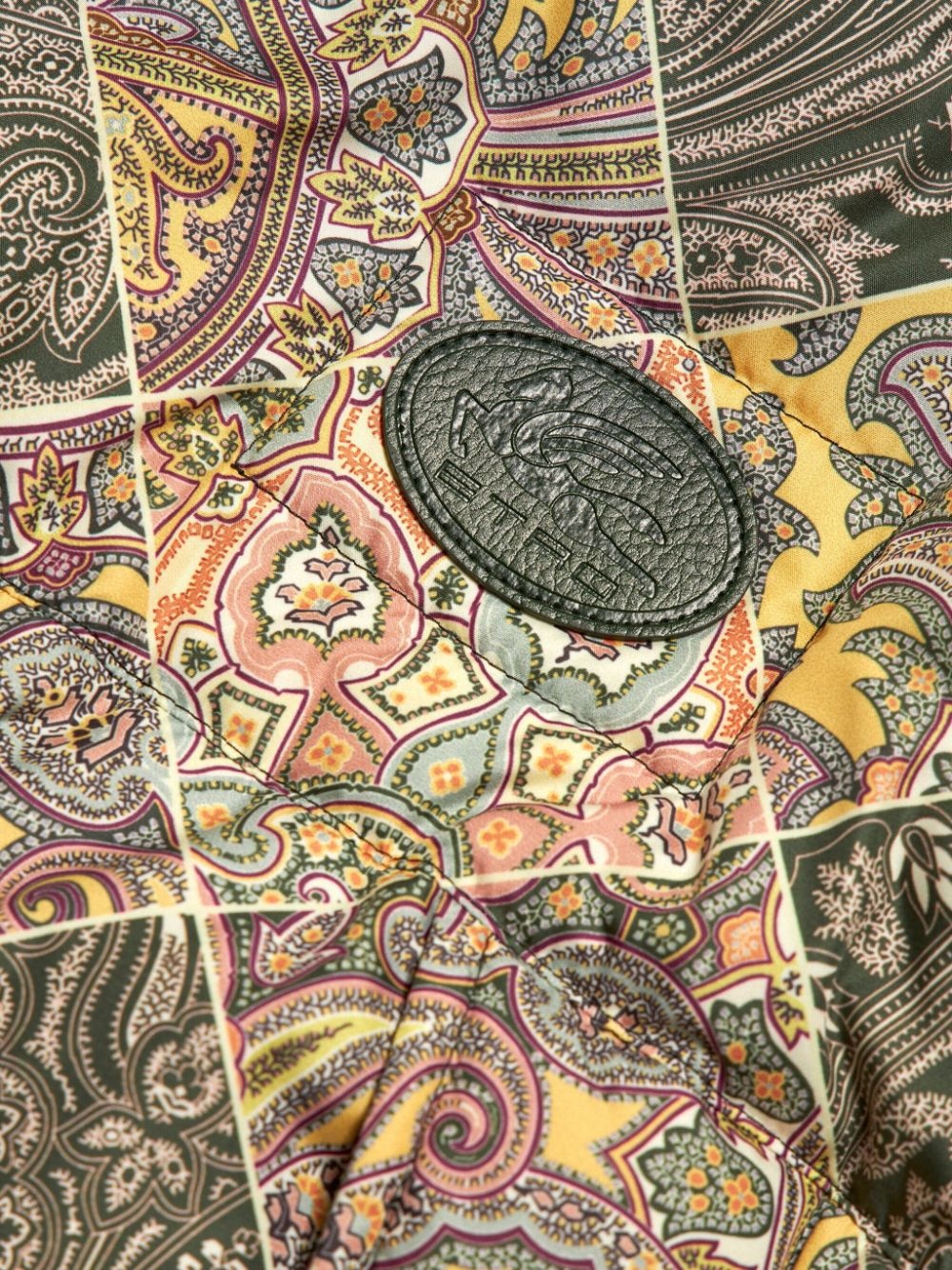 paisley-print hooded puffer jacket - 5