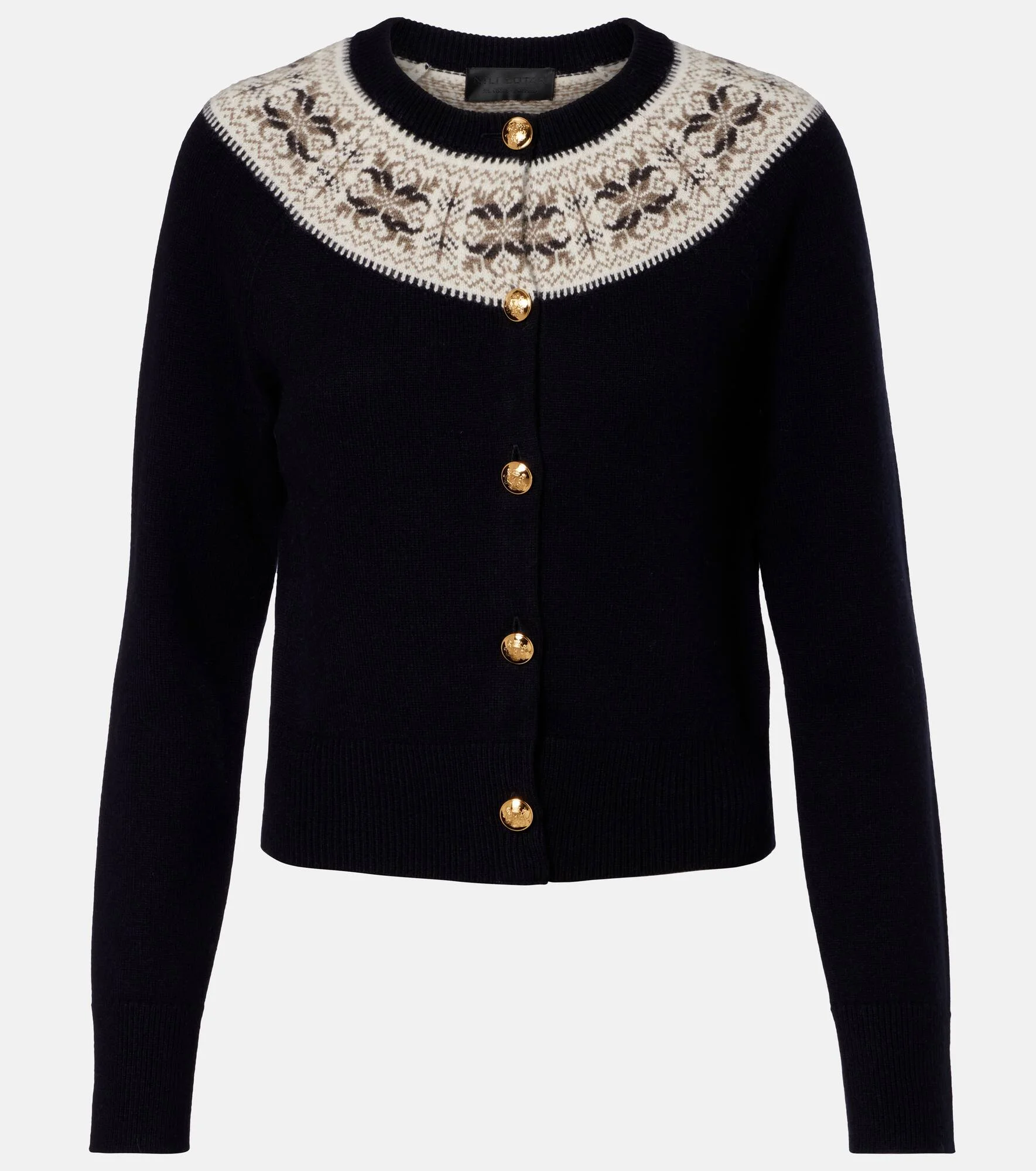 Josefa Fair Isle cashmere cardigan - 1