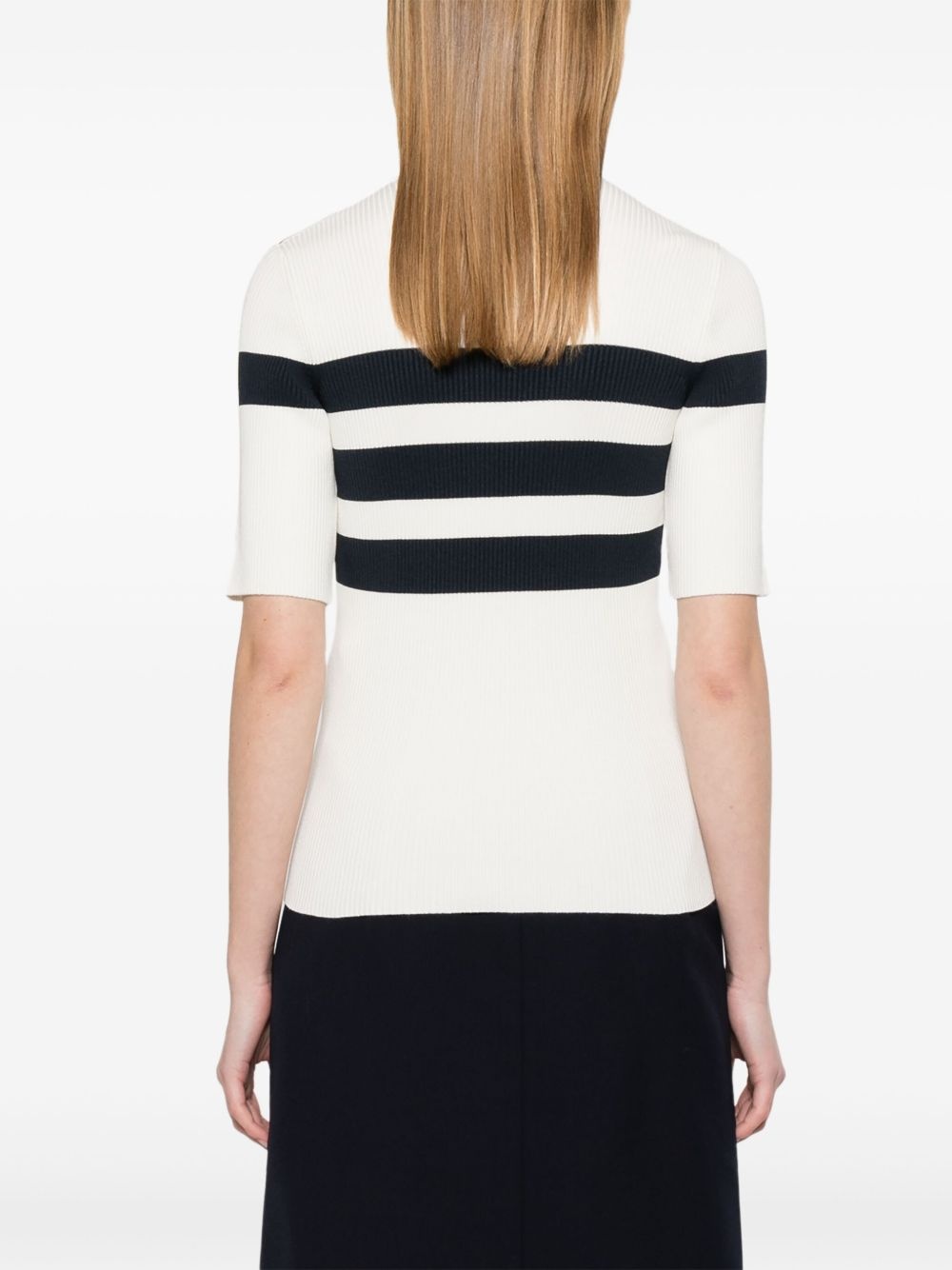 fine-ribbed T-shirt - 4