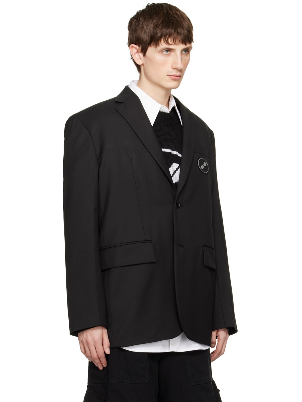 Black Oversized Blazer - 2