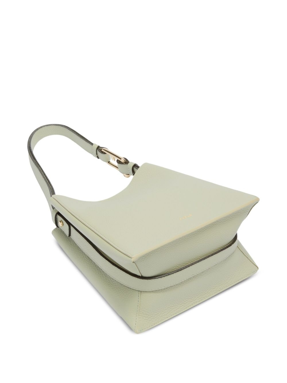 mini Nuvola buckle-fastening leather bucket bag - 3