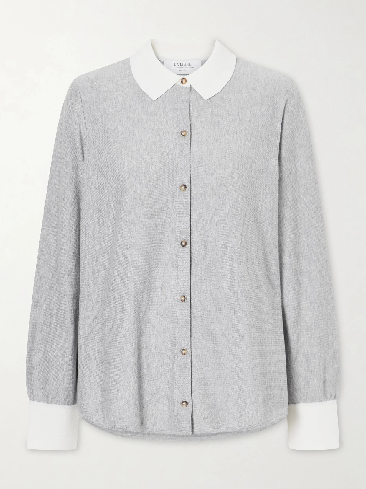 Knitted Cotton-blend Shirt - 1