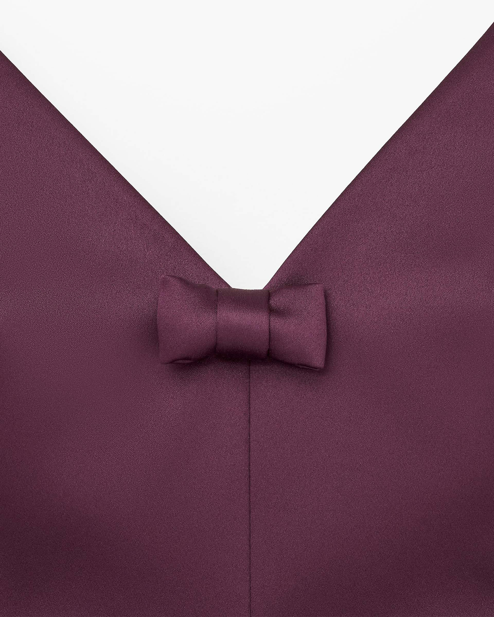 SATIN BOW DRESS - 6