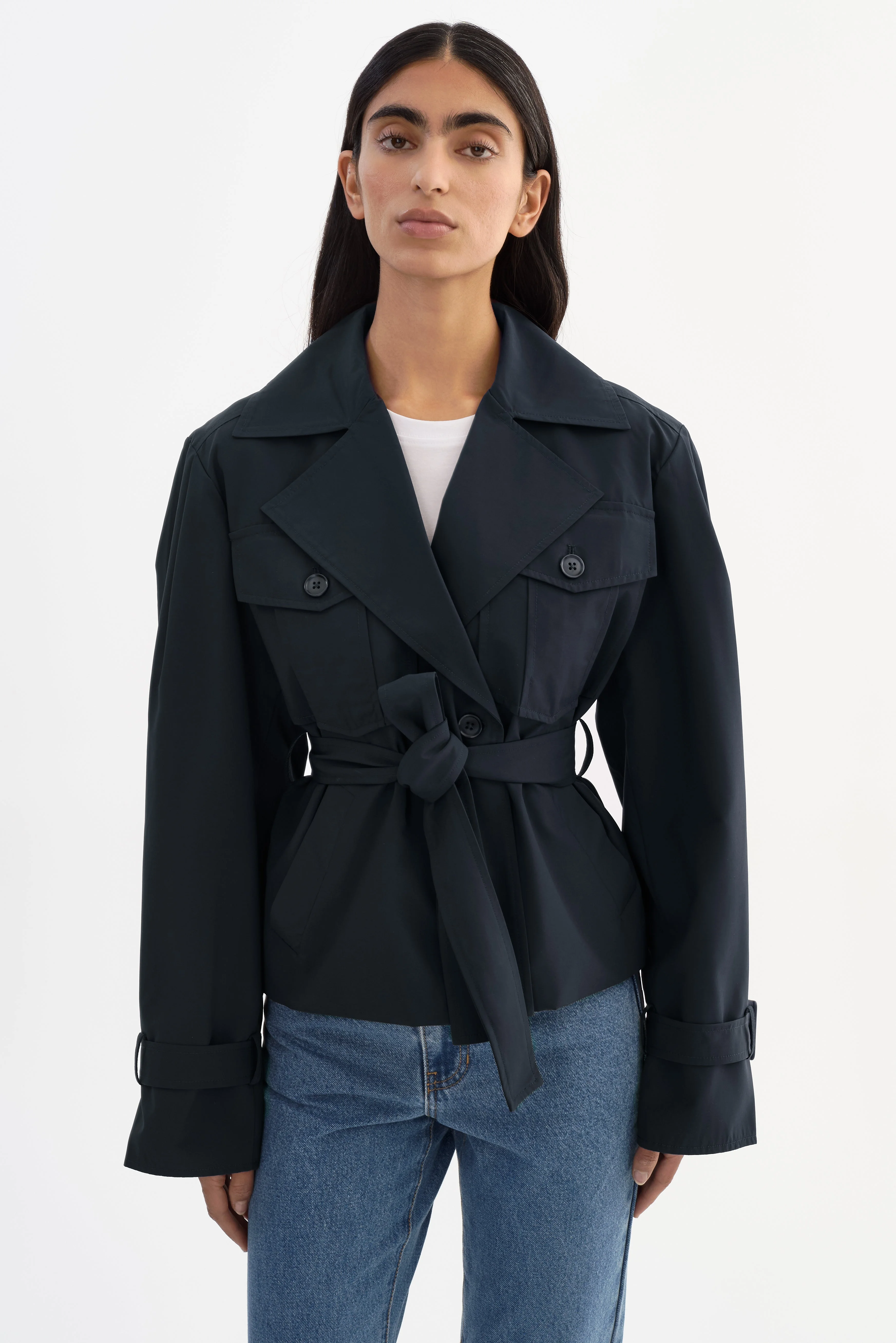 QUINN | Cropped Trench Coat - 1