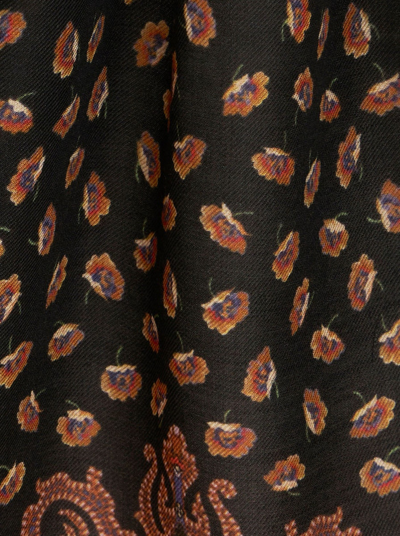 PAISLEY WOOL AND SILK SCARF 3