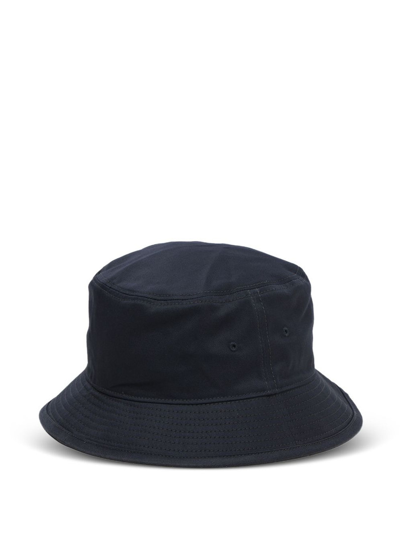 embroidered-logo cotton bucket hat 1