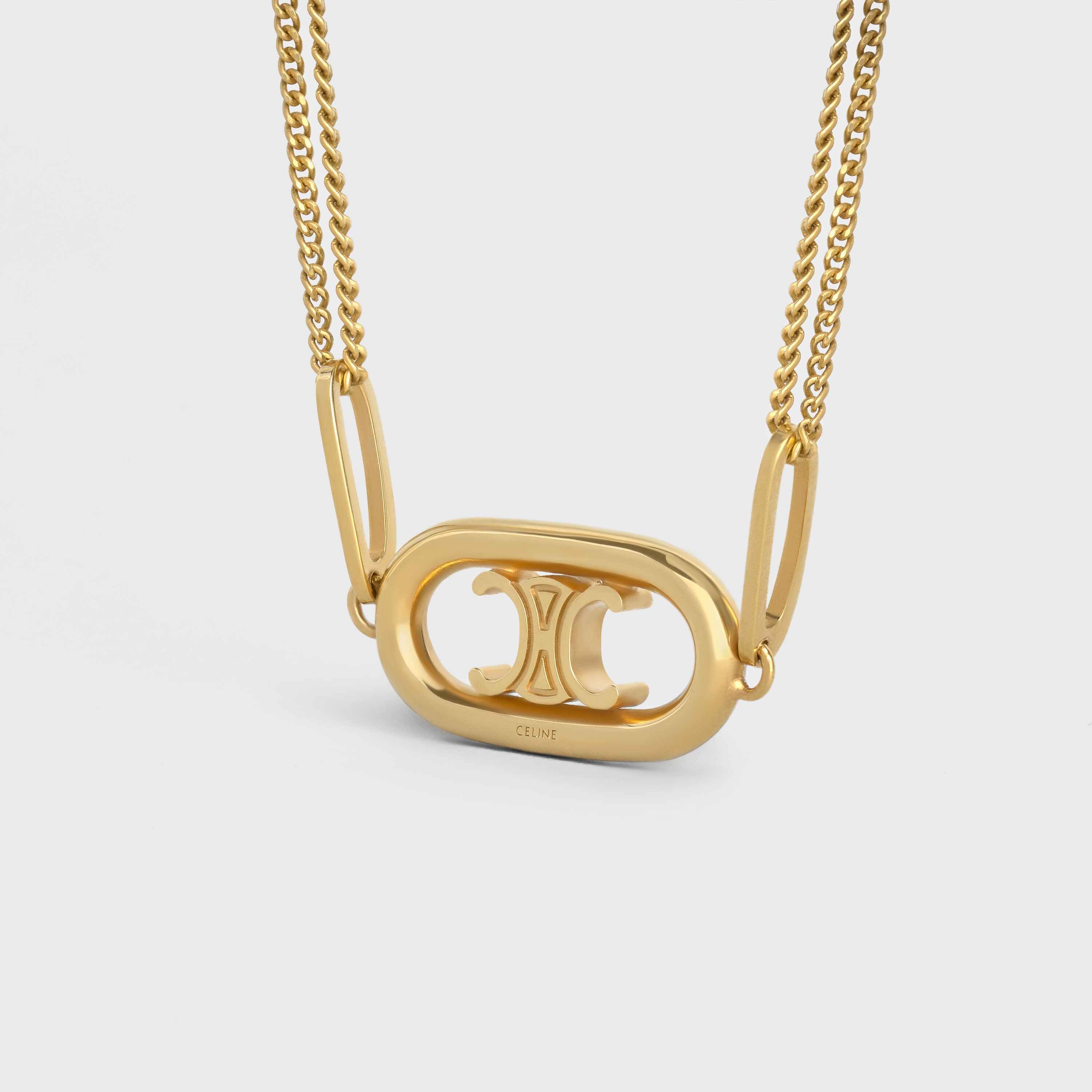 Triomphe Necklace in Gold Brass - 2