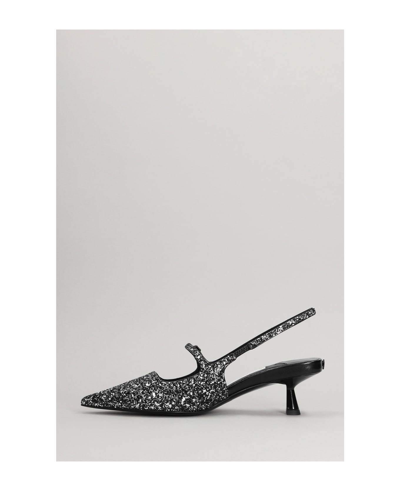 Didi 45 Pumps In Black Glitter - 3