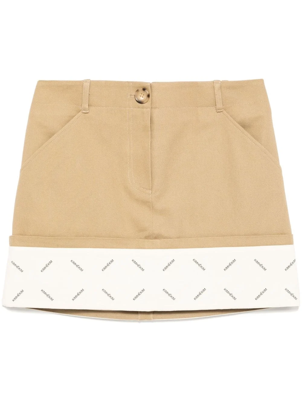 logo-printed mini skirt - 1