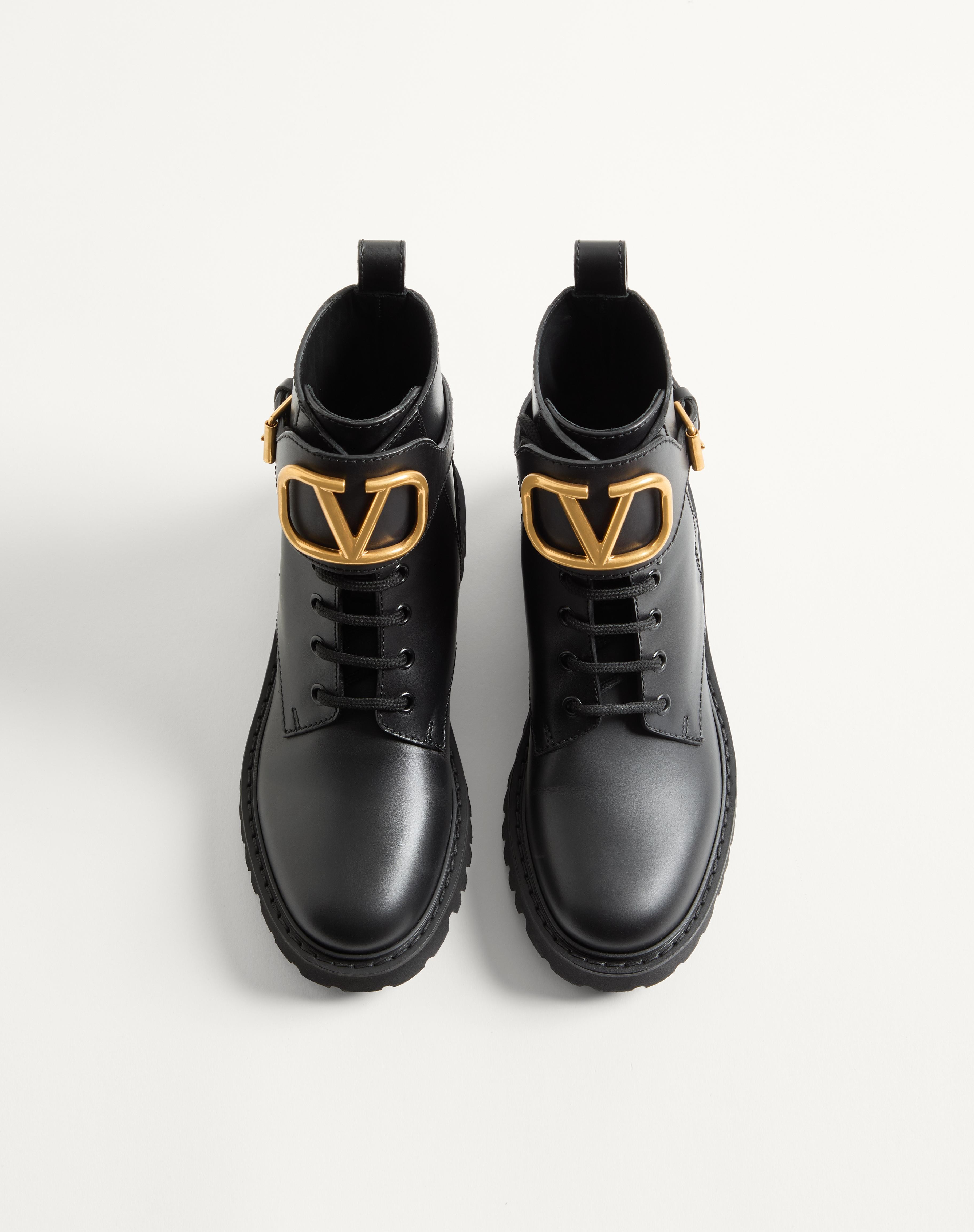 VLOGO SIGNATURE CALFSKIN COMBAT BOOT 35MM / .8 IN. - 4