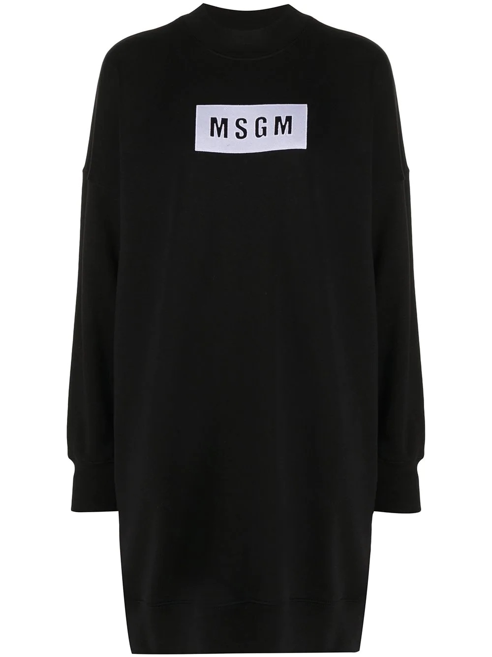 logo-print jumper dress - 1