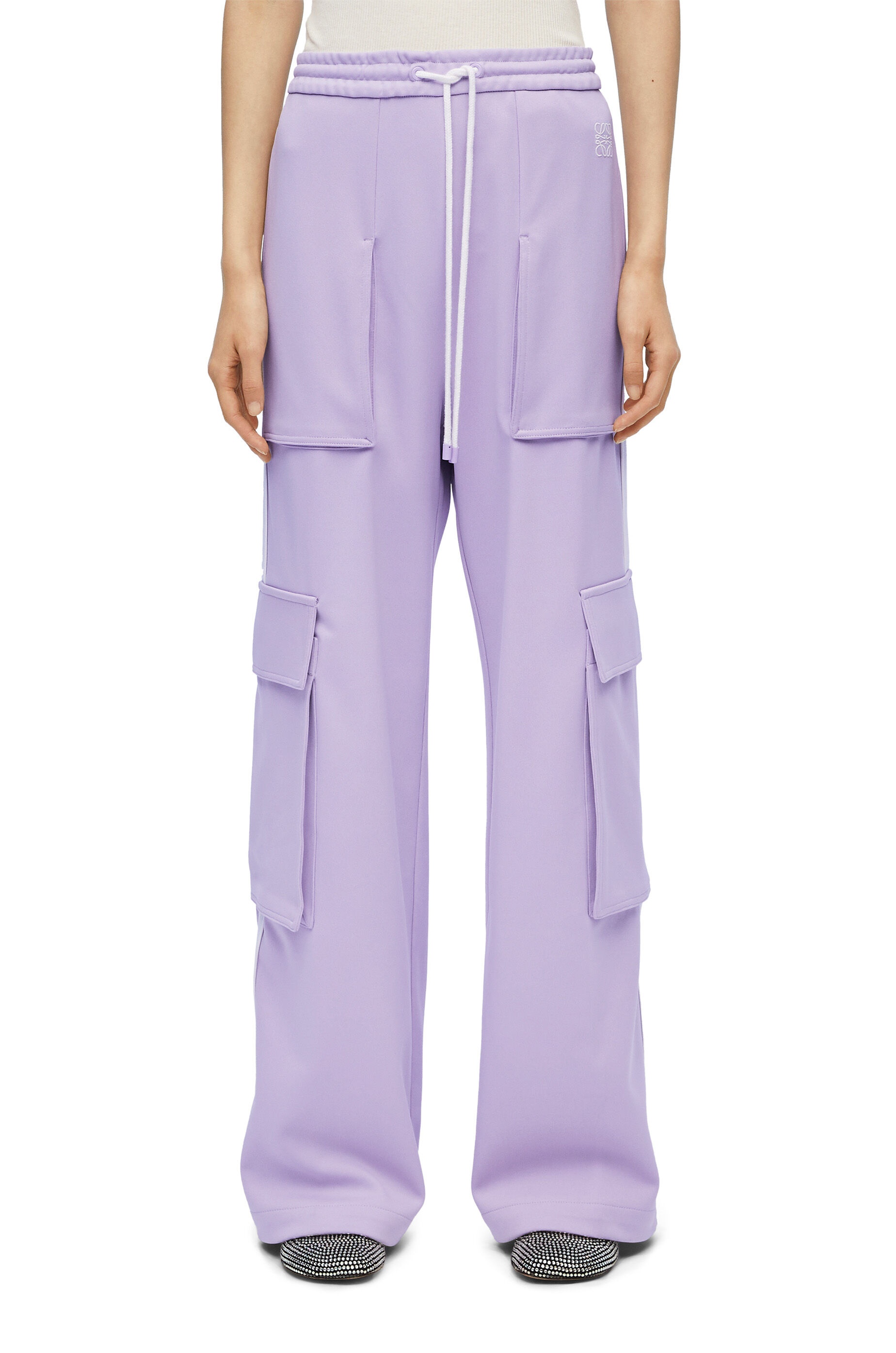 Cargo tracksuit trousers in technical jersey - 3