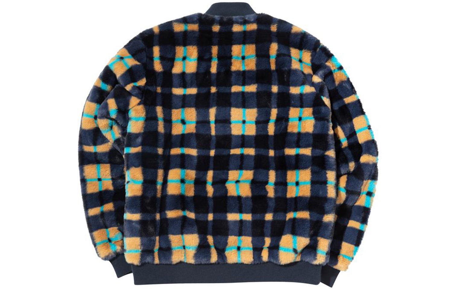 Nike SB Dunk High x Concepts Crossover Skateboard Sports Plush Plaid Jacket Asia Edition Colorblock  - 2
