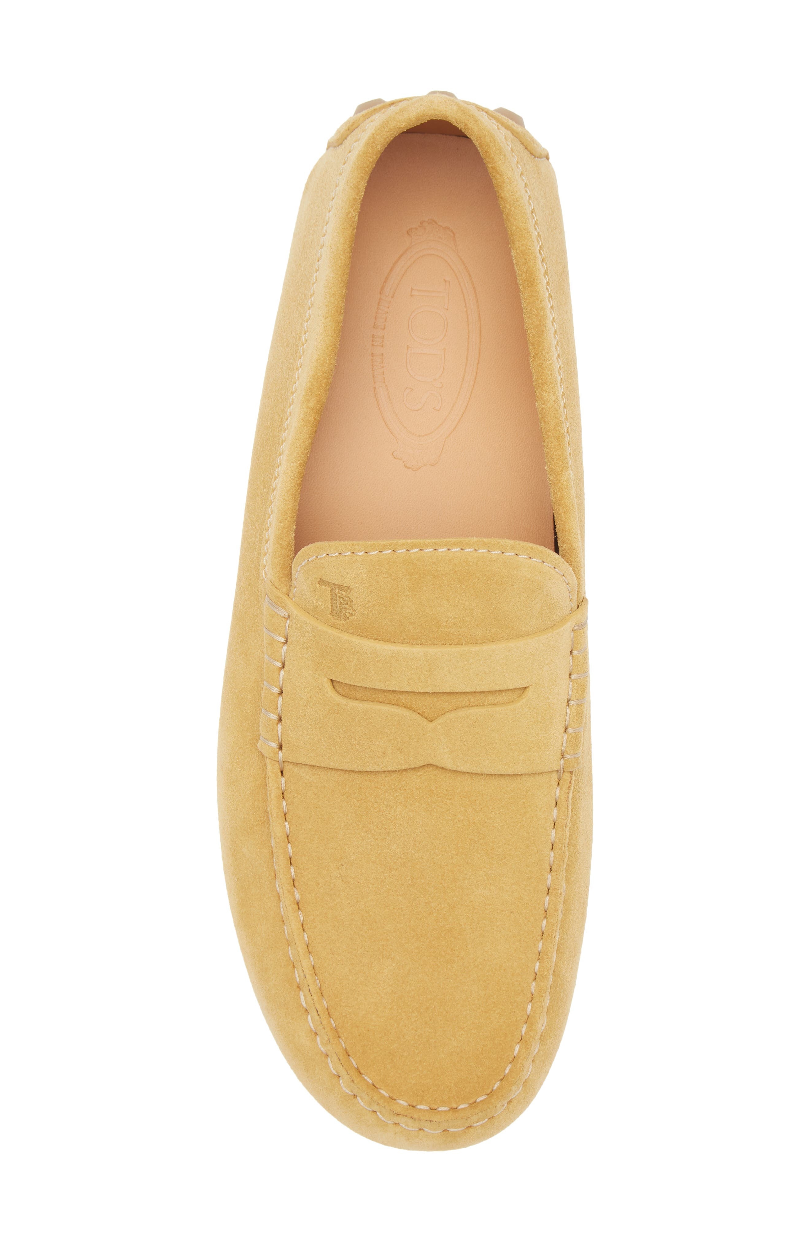 Tod's Gommino Bubble Suede Driving Shoe in Giallo Senape at Nordstrom - 5