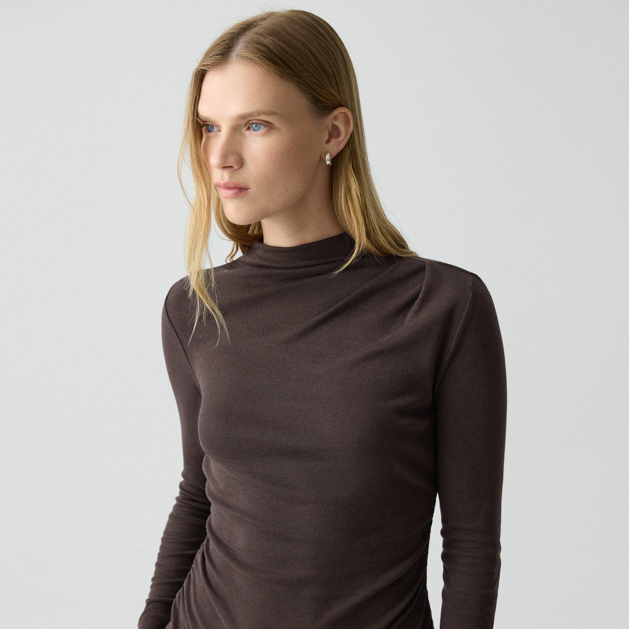 Mock Neck Top in Soft Rib - 5