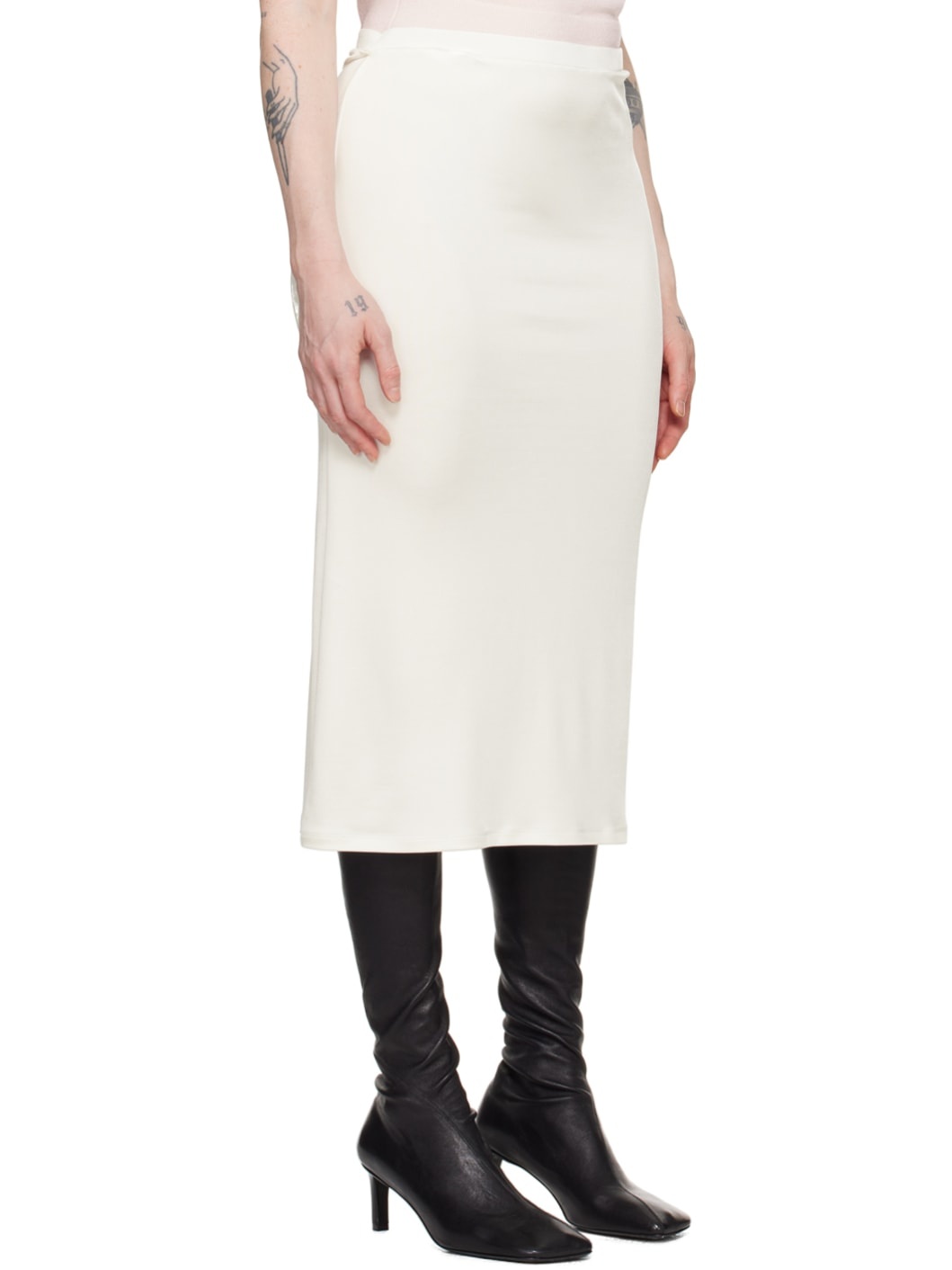 White Flor Midi Skirt - 2
