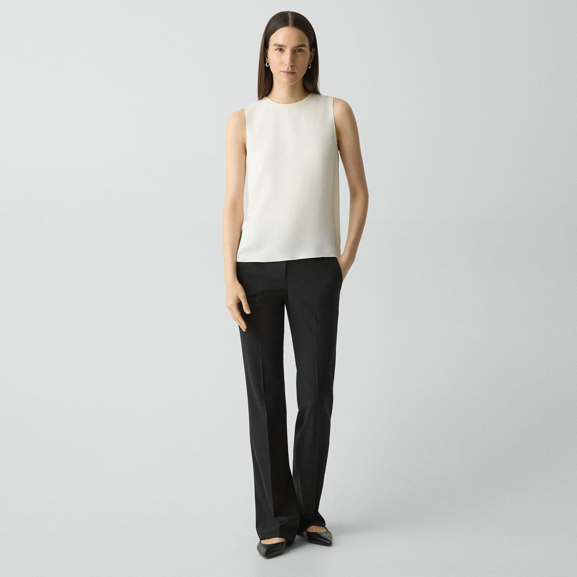Shell Top in Silk Georgette - 6