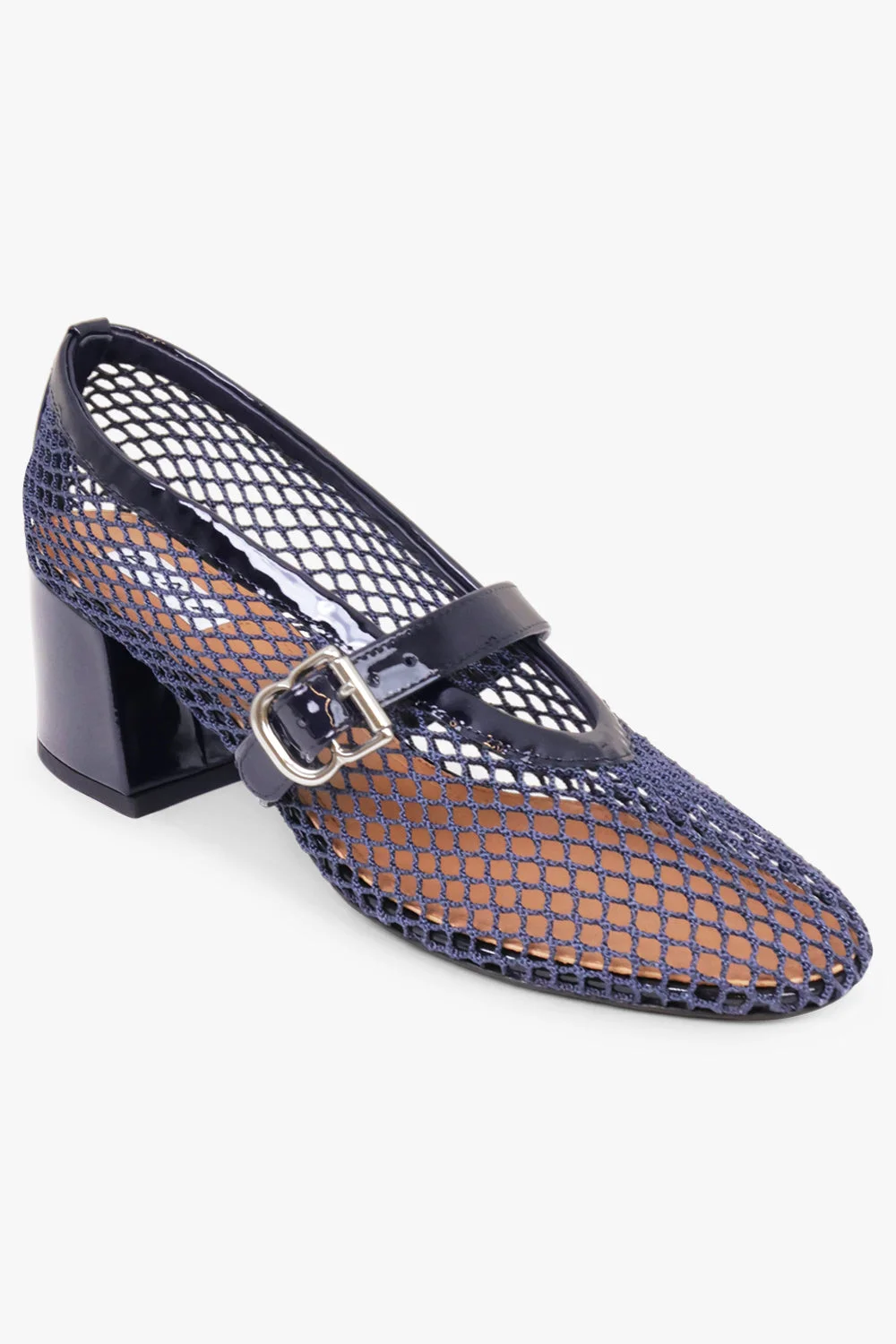 MARY JANE FISHNET 55MM PUMP | MIDNIGHT BLUE - 1