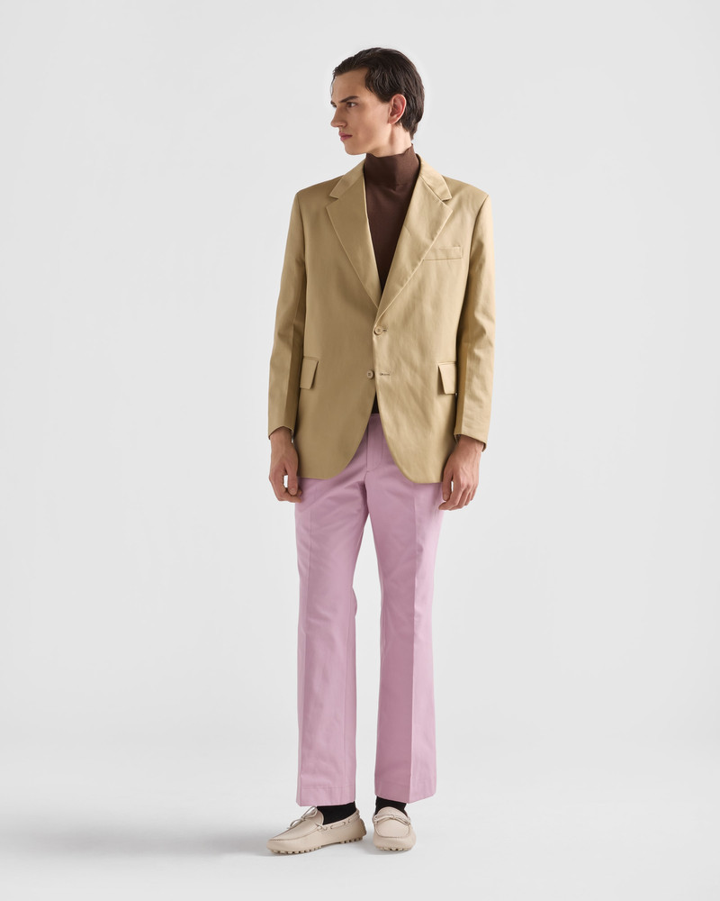 Prada Cotton mock turtleneck sweater outlook