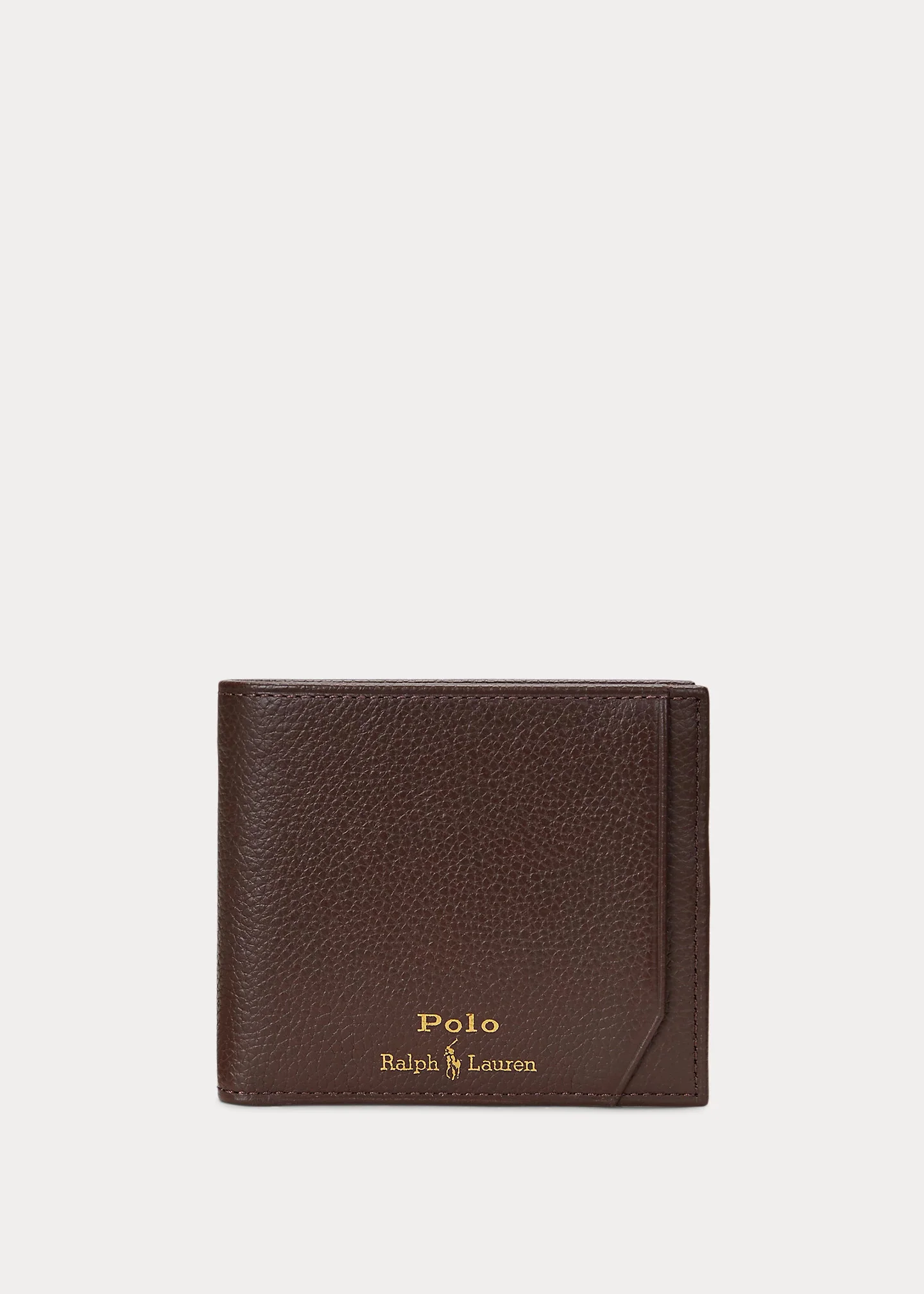 Pebbled Leather Billfold Wallet - 1