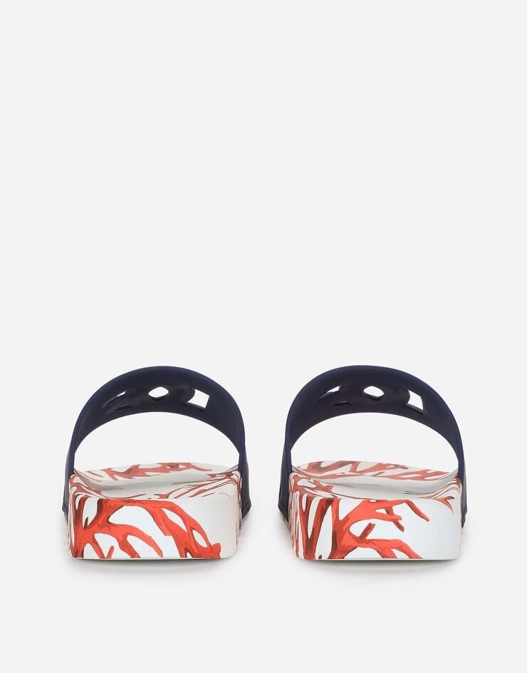 Rubber beachwear sliders with DG logo - 3