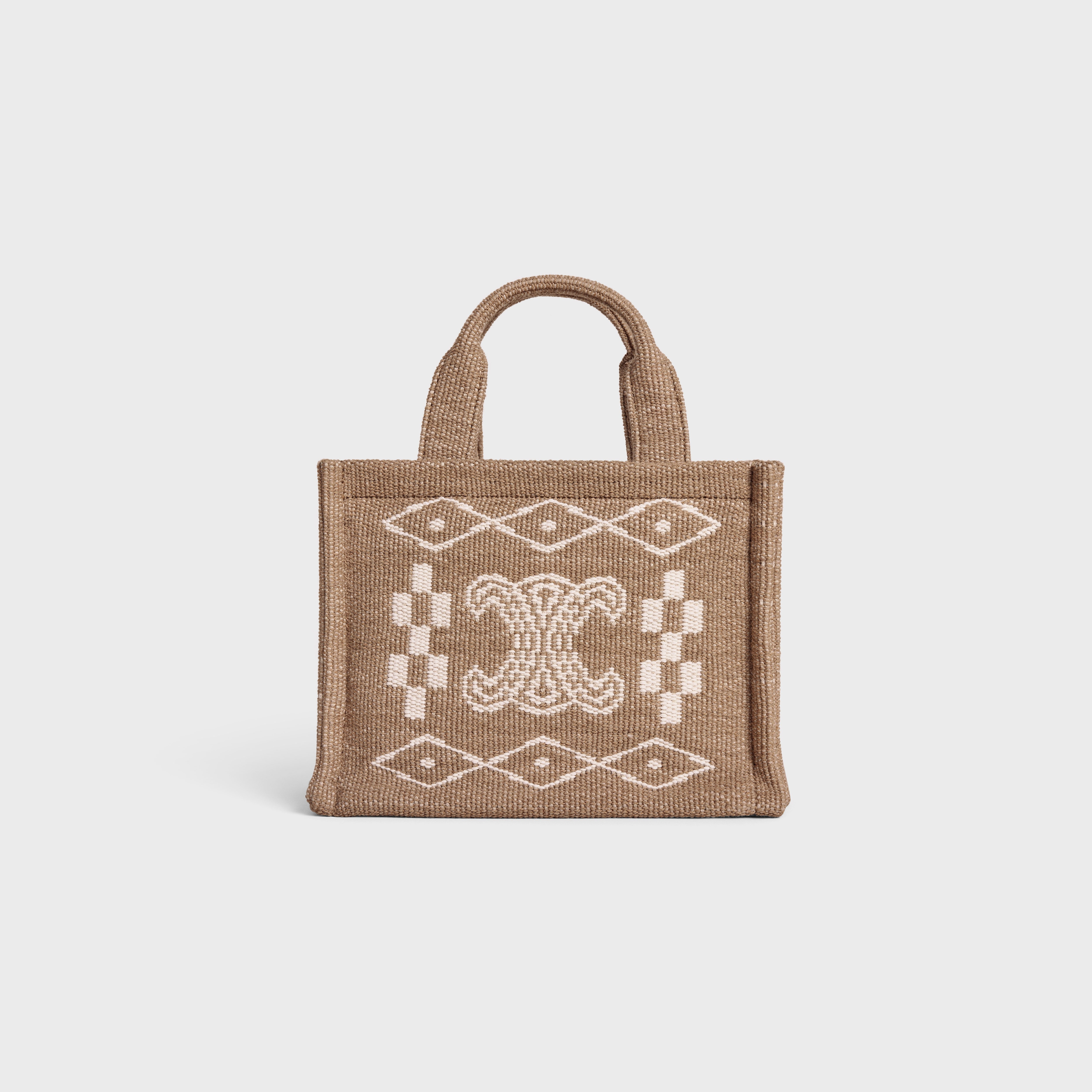 small cabas thais in TEXTILE AND CALFSKIN - 1