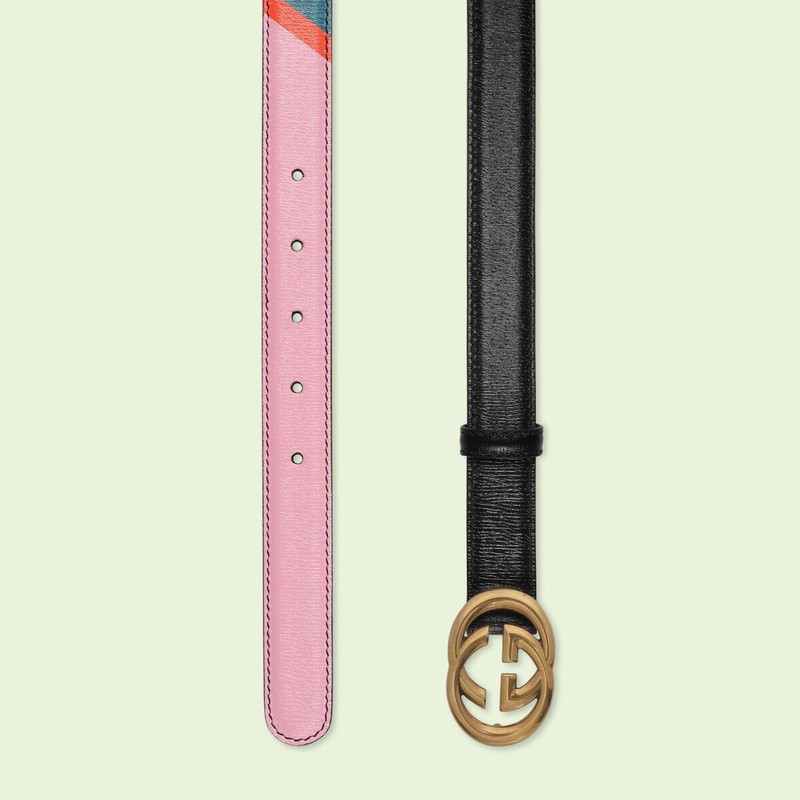 GUCCI Striped belt with Interlocking G outlook