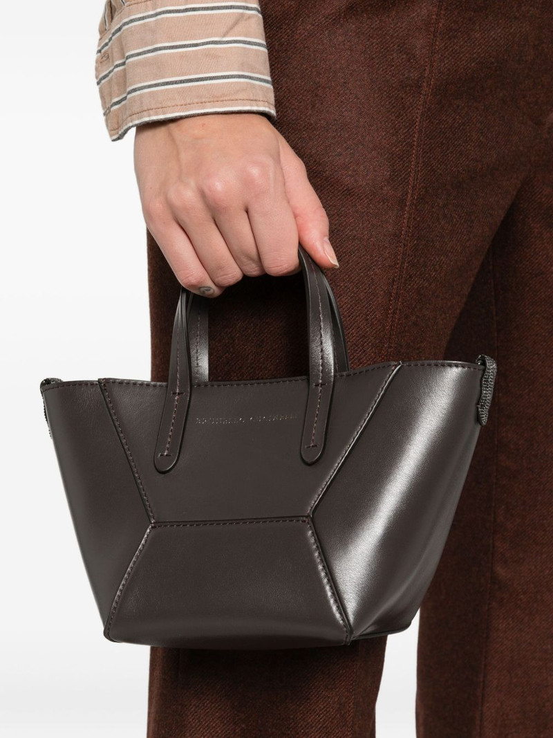 Brunello Cucinelli mini BC Duo tote bag outlook