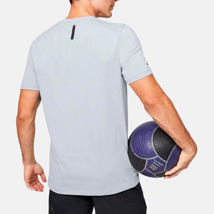 Under Armour RUSH Seamless Fitted T-shirt 'Grey' 1351448-014 - 4