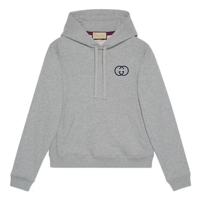 Gucci Cotton Jersey Hooded Sweatshirt 'Grey' 756649-XJFWA-1037 - 1