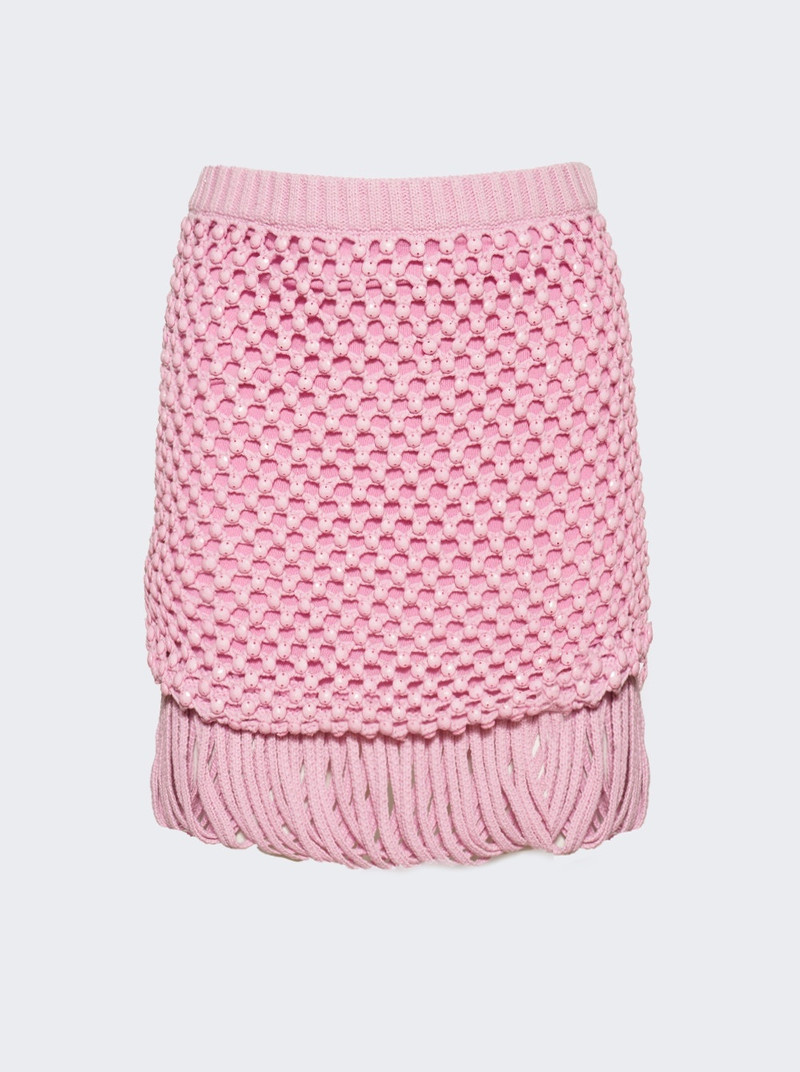 Loop Fringe Mini Skirt Orchid - 1