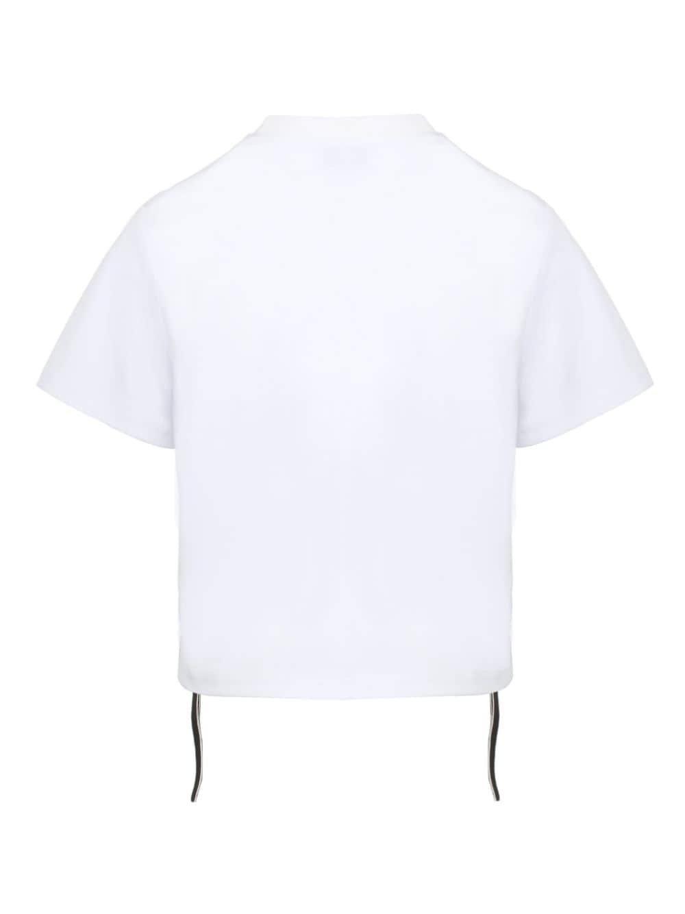 contrast-tape cotton T-shirt - 5