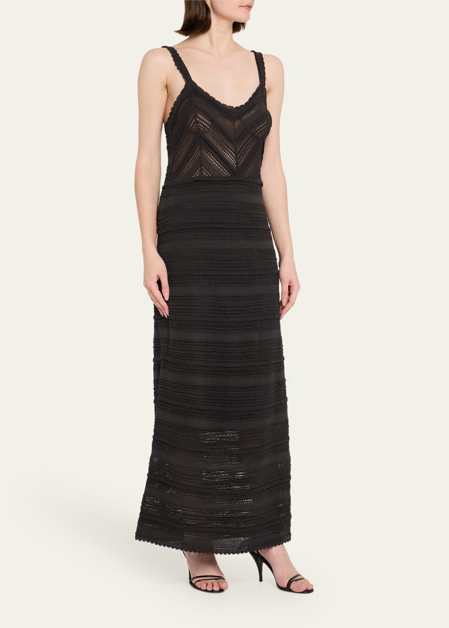 Lucky Sleeveless Lace Knit Dress - 4