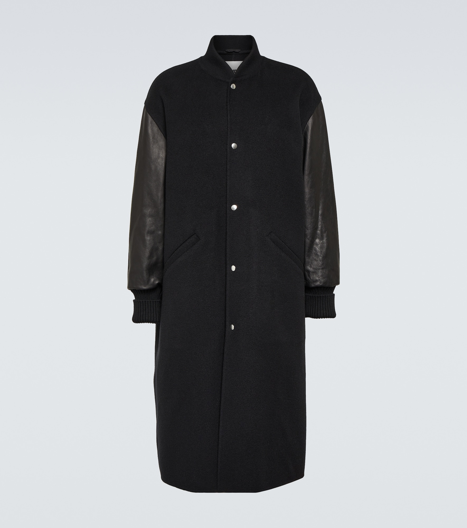 Cashmere and leather coat - 1
