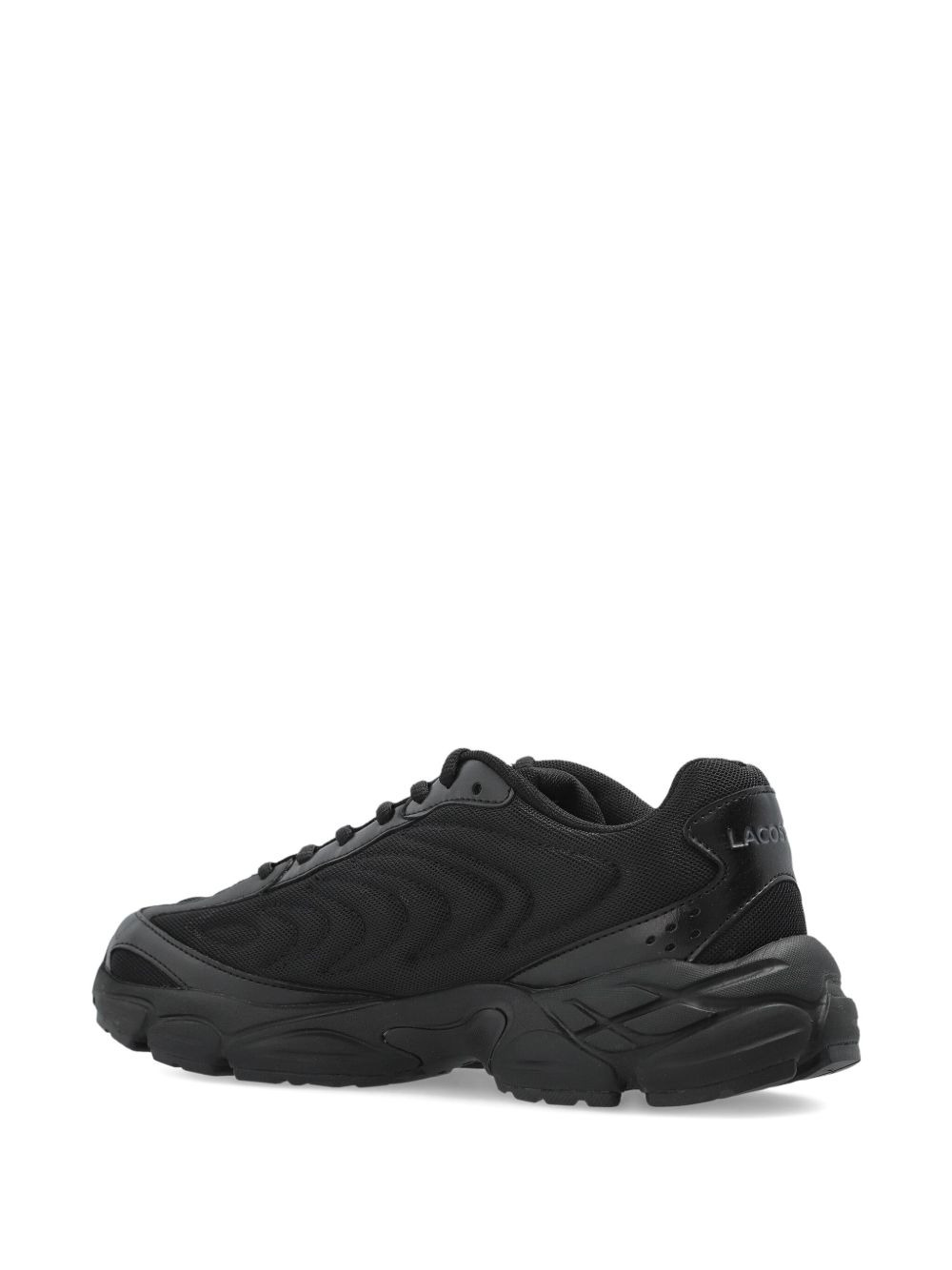 textured lace-up sneakers - 4