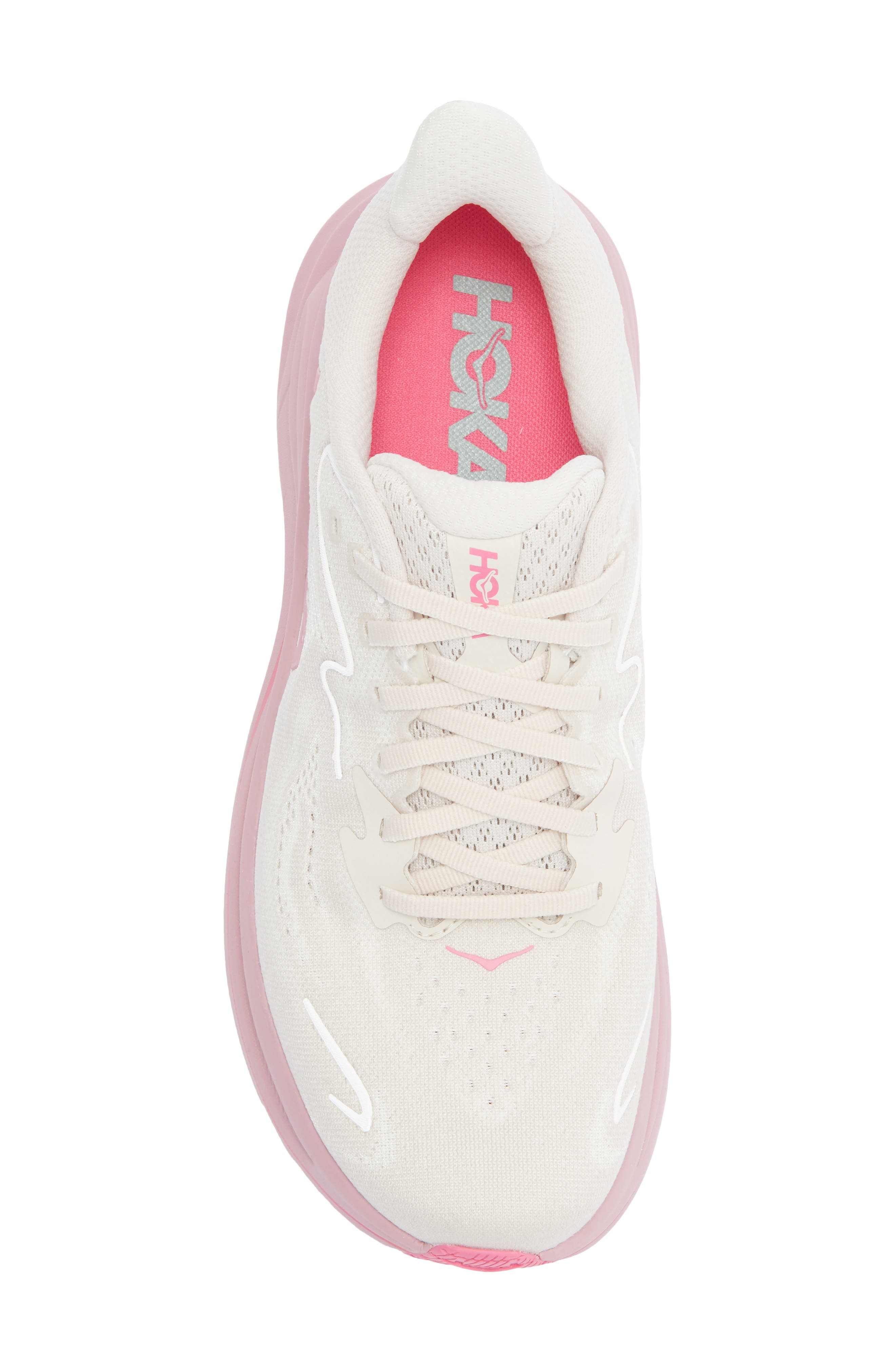 HOKA Clifton 10 Running Shoe in Rose Cream /Rose at Nordstrom - 5