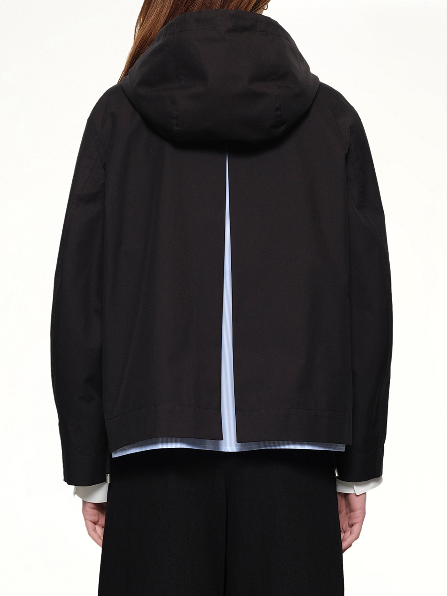 Hooded Parka in Black - 5