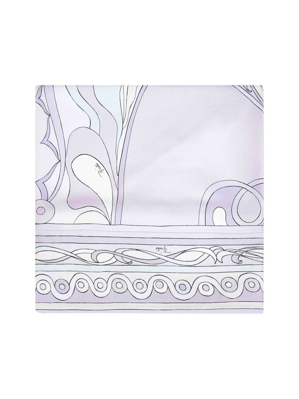 patterned triangular scarf - 2