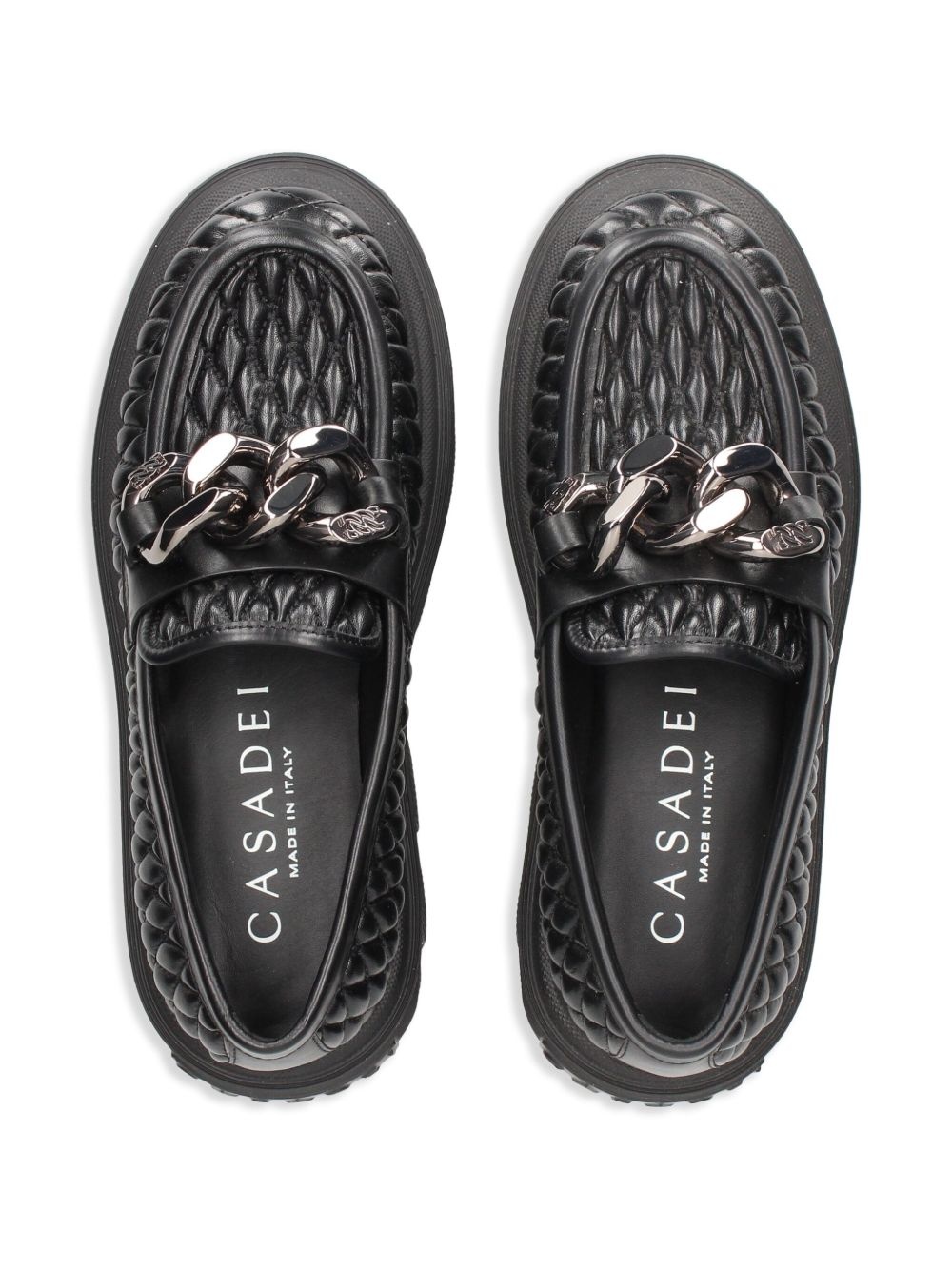 quilted loafers - 4