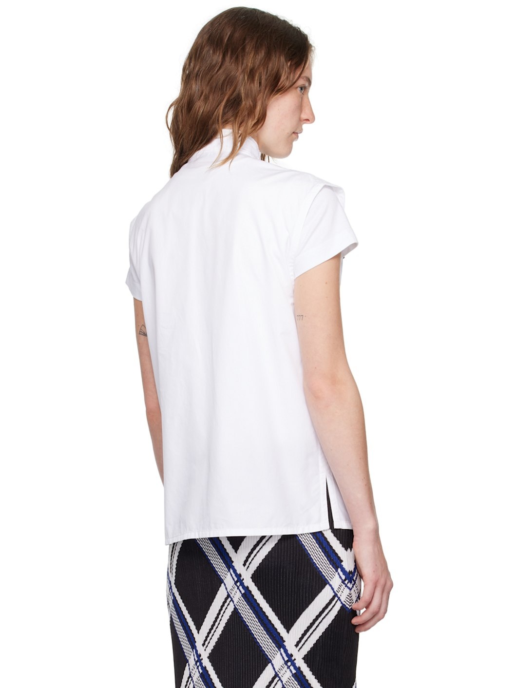 White Half-Zip Vest - 3