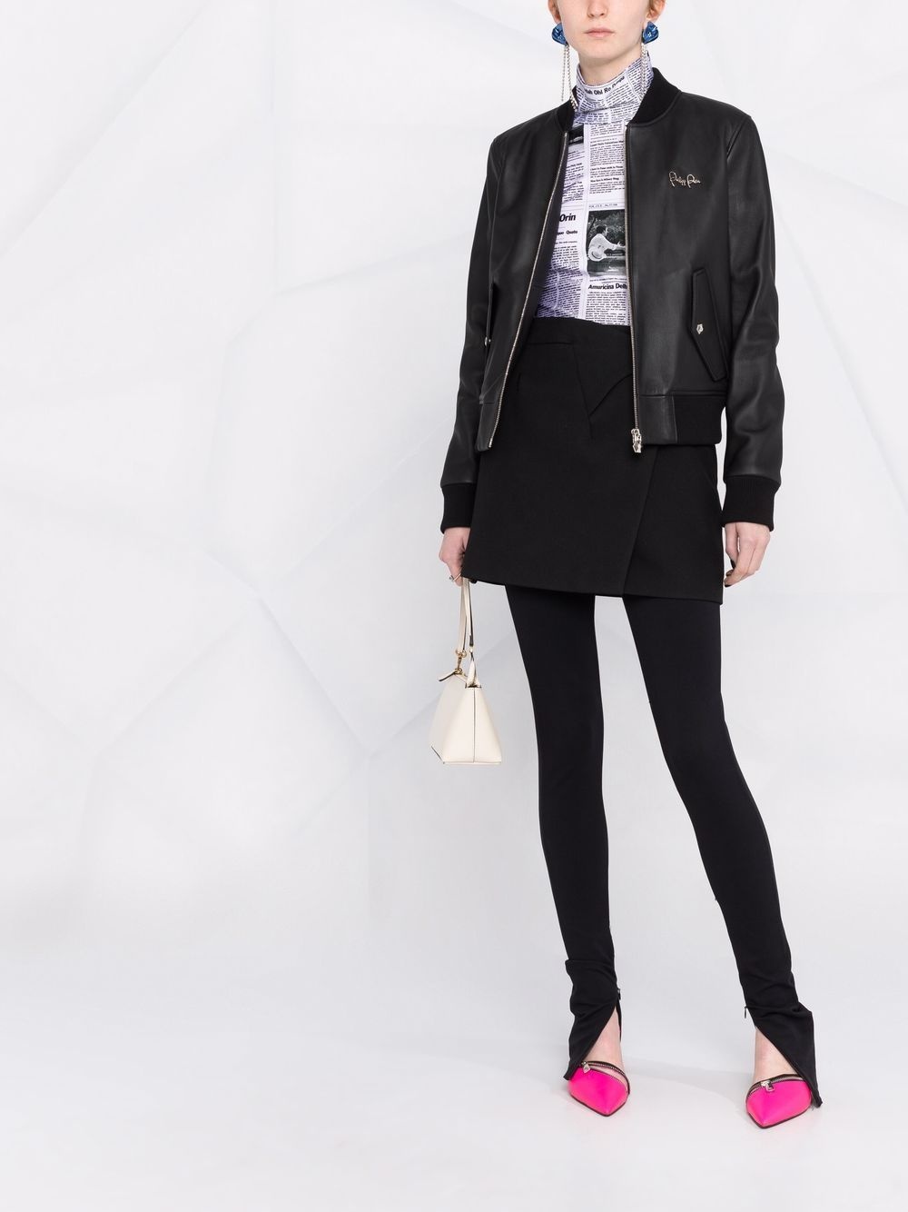 leather bomber jacket - 2