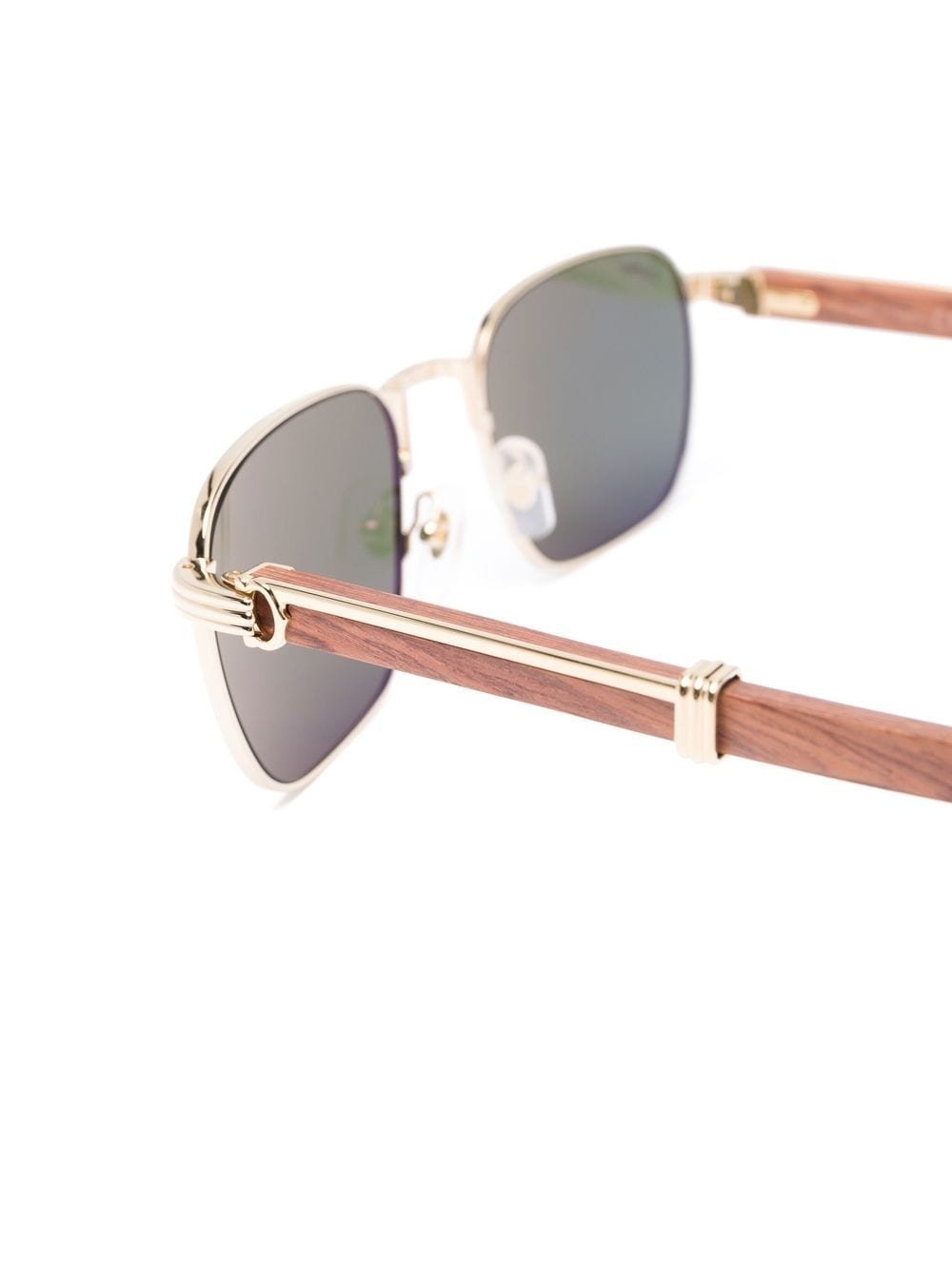 square-frame tinted sunglasses - 3