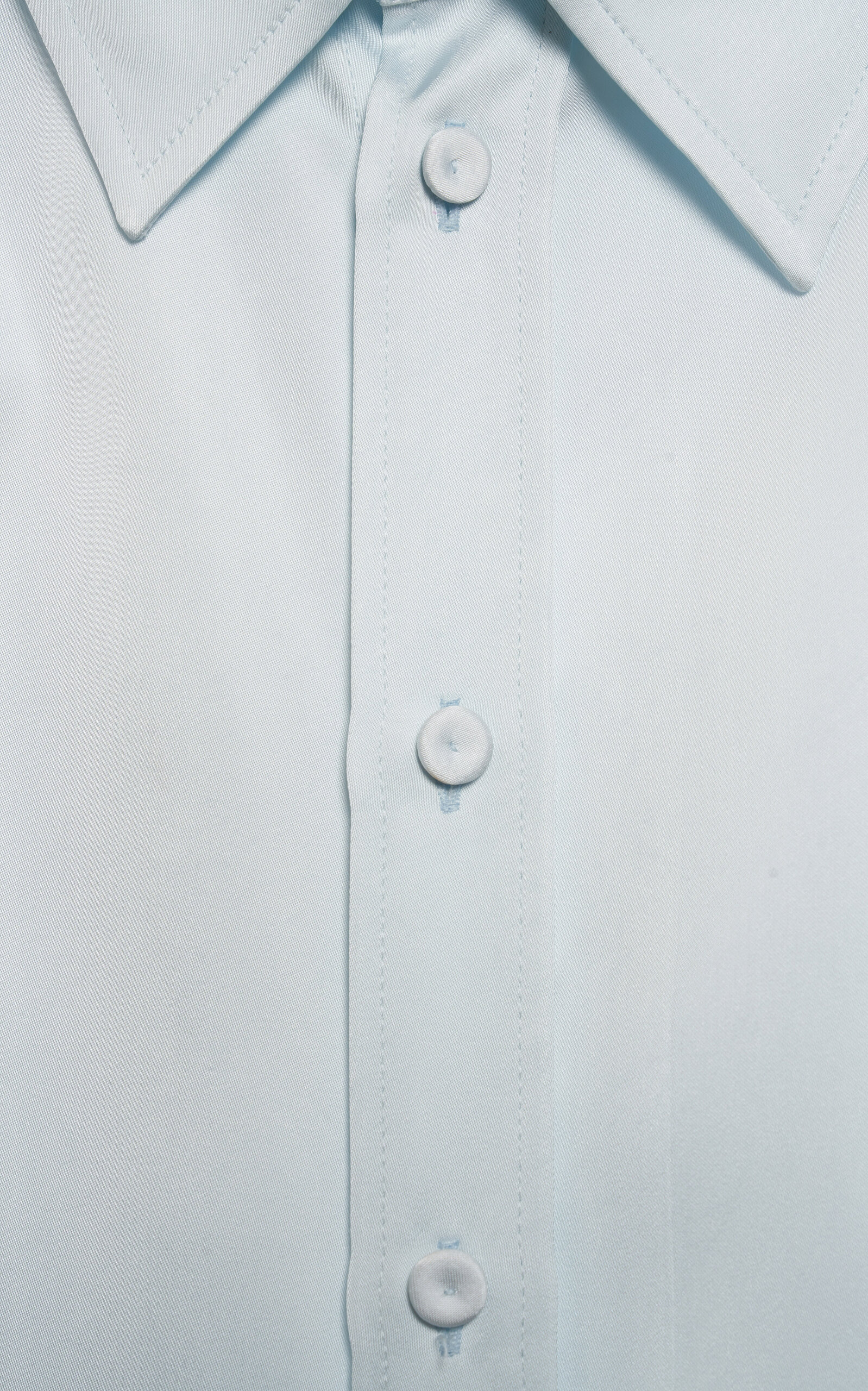 Cropped Fitted Shirt blue - 5