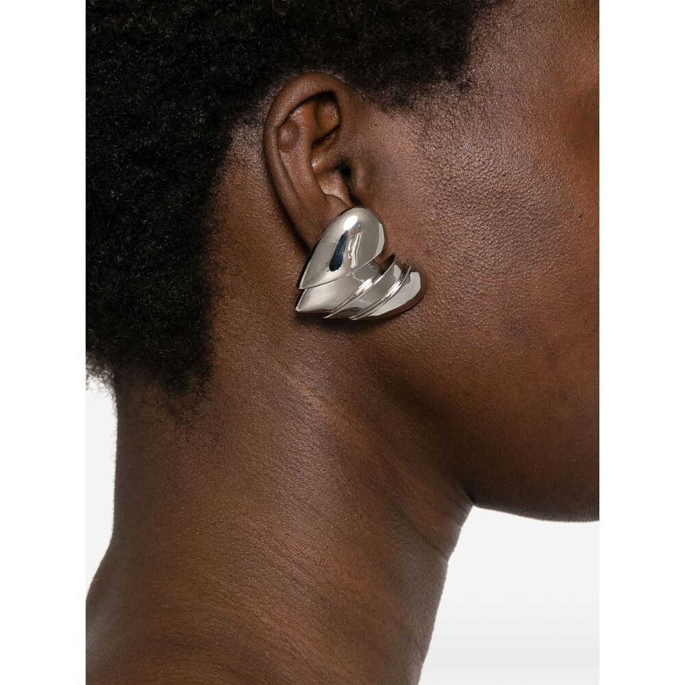 Amina Muaddi Silver Earrings Women - 3