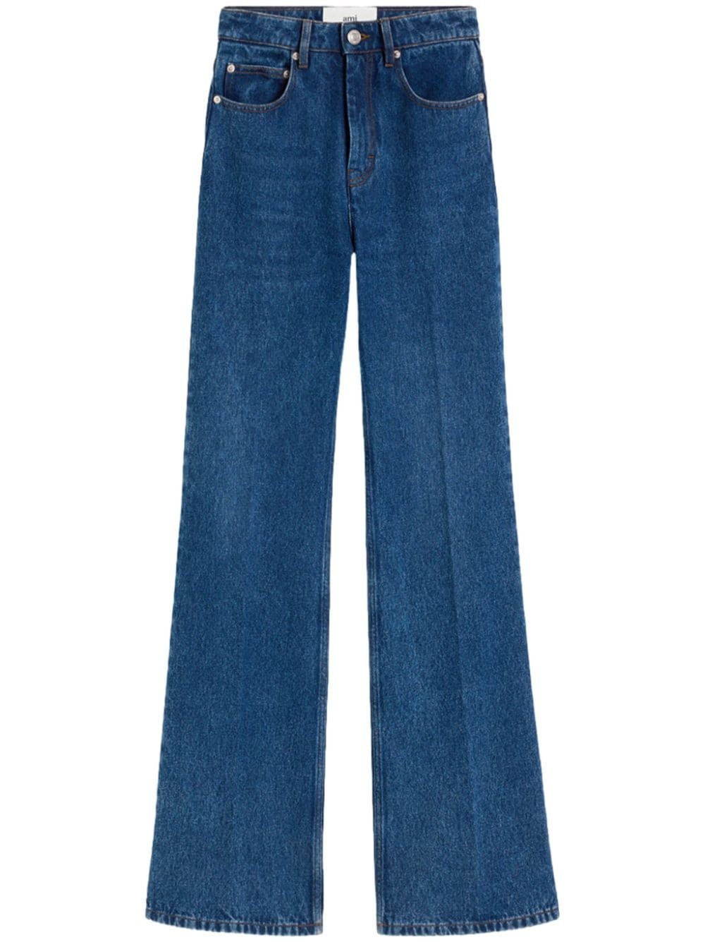 high-waist flared jeans - 1