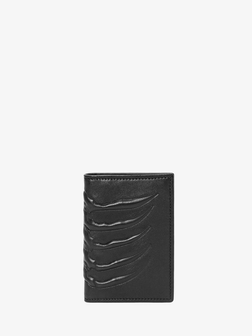 Rib Cage Pocket Organiser in Black - 1