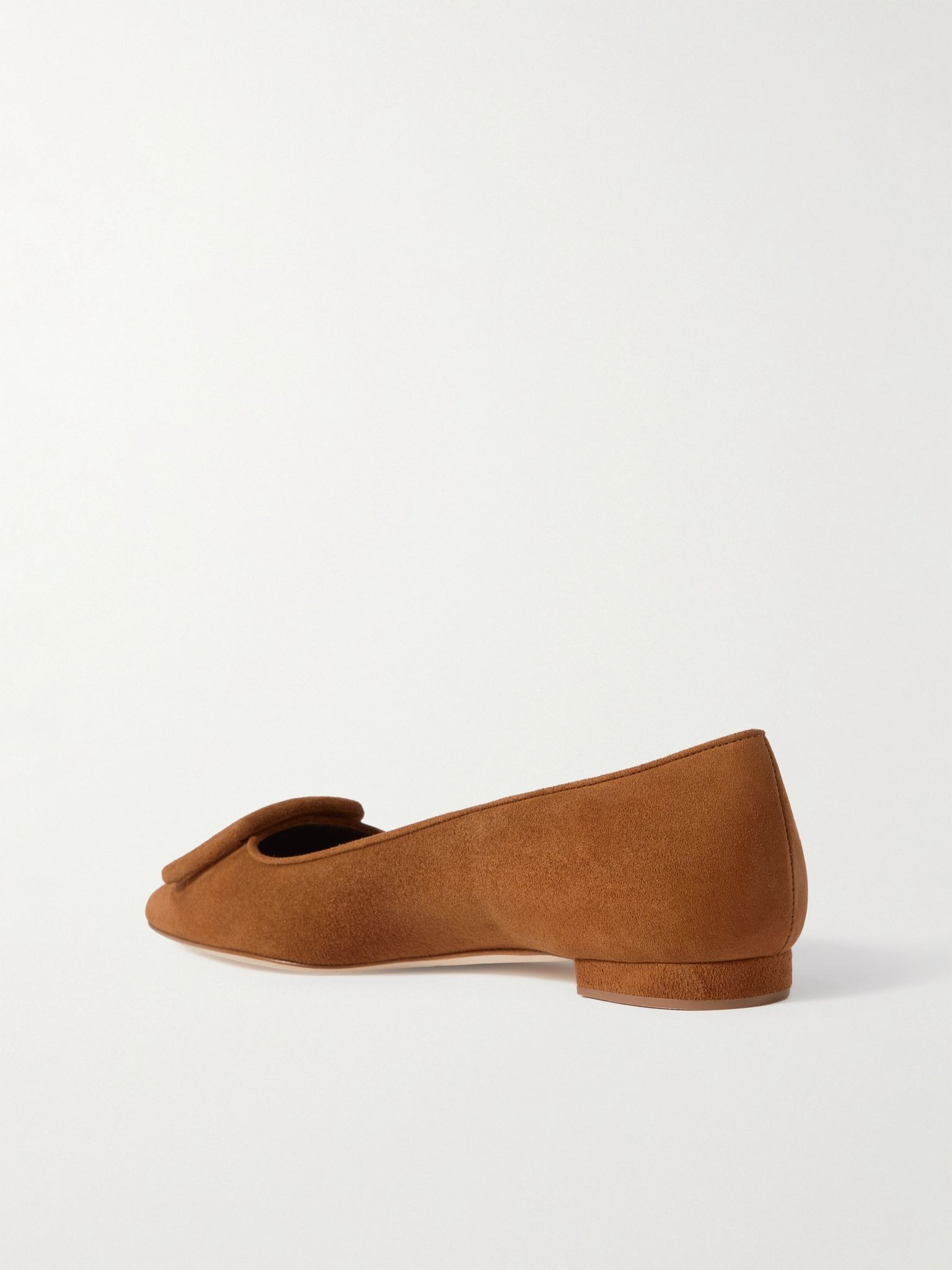 Maysale suede point-toe flats Brown - 3