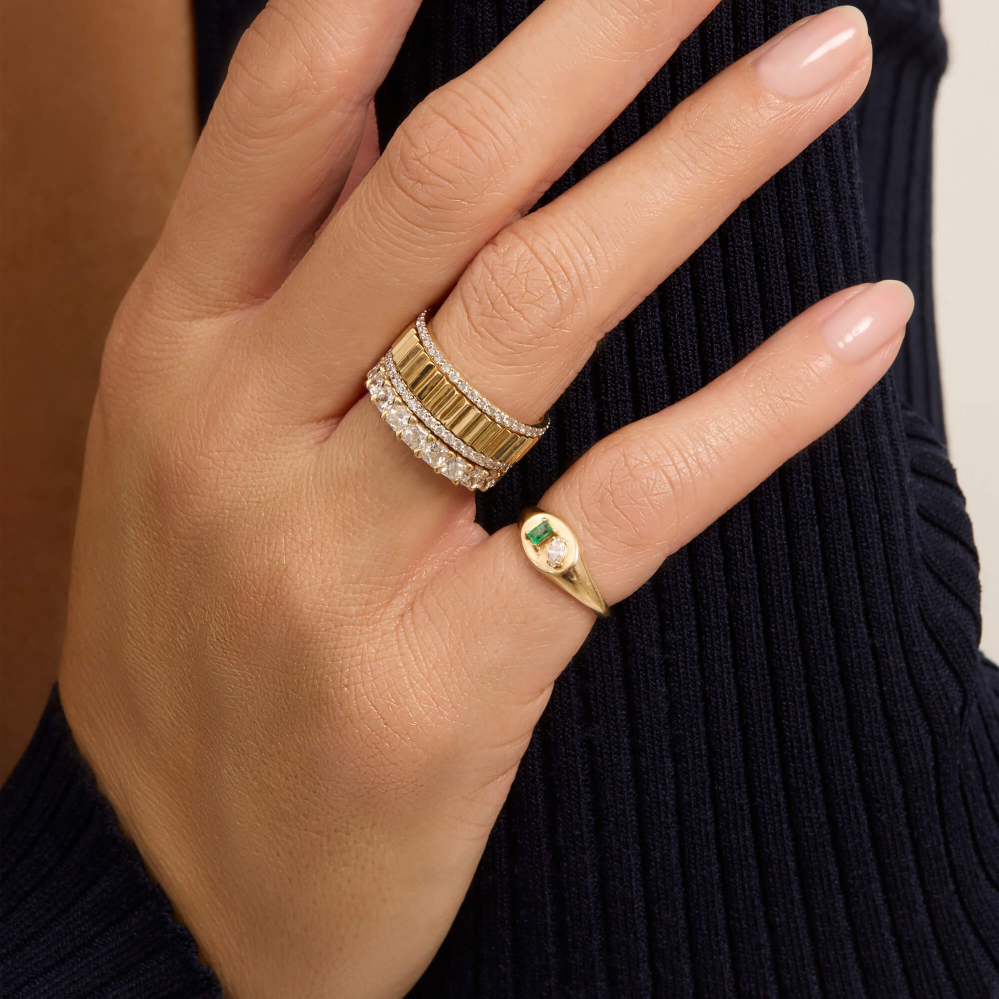 LAB-Created Round Diamond Eternity Band - 5